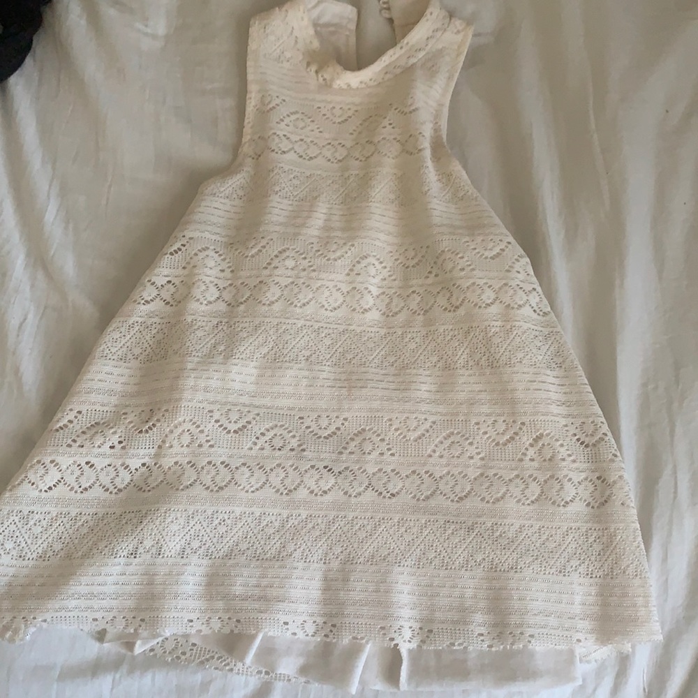 Hollister White Halter Top